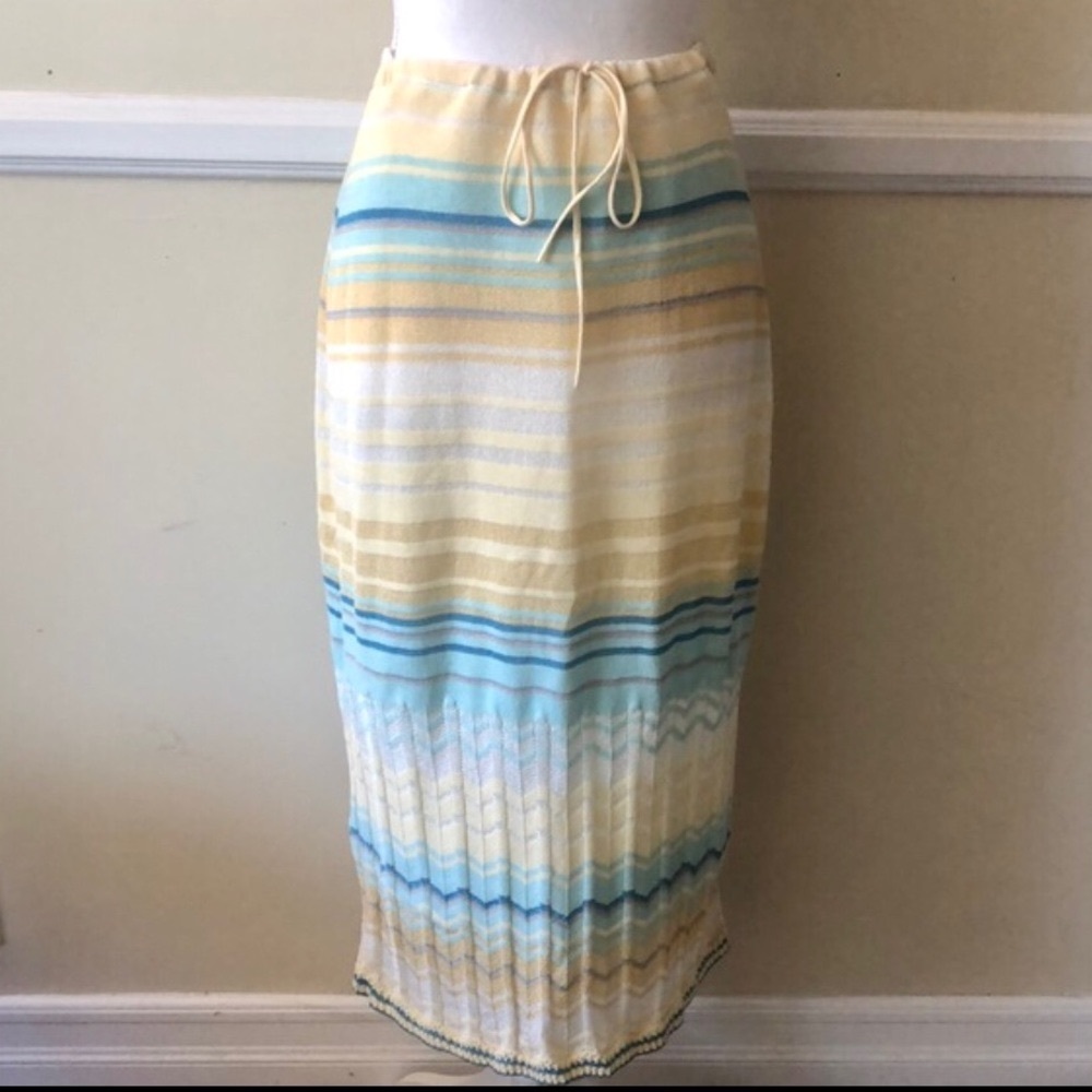 Oscar De La Renta Stripped Skirt